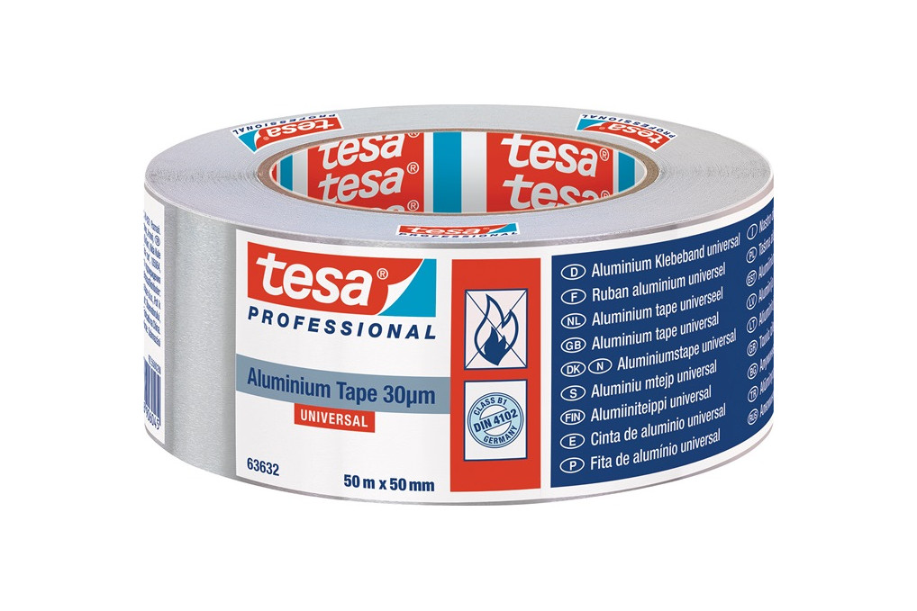 Aluminiumklebeband Univ.63632 m.Liner L.50m B.50mm Rl.TESA