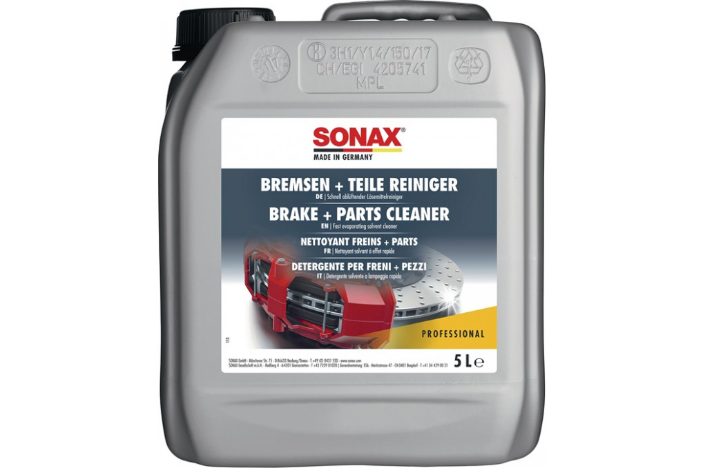 Bremsen TeileReiniger acetonfrei 5l Kanister SONAX