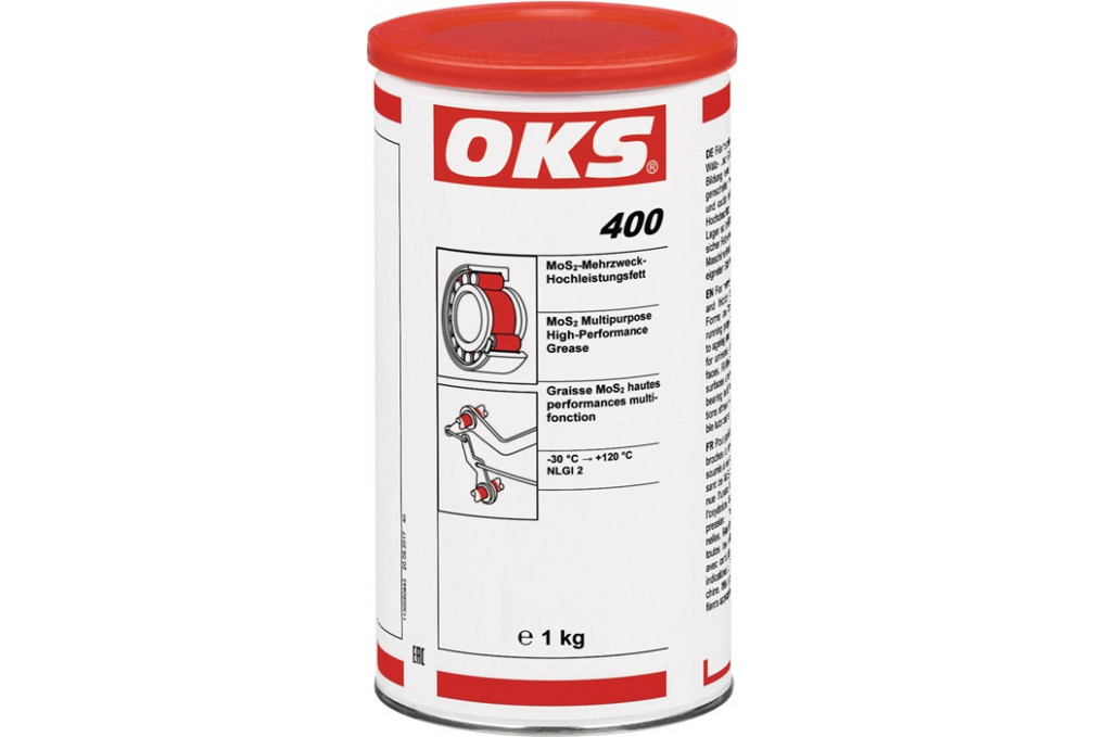 MoS²  Mehrzweck Hochleistungsfett OKS 400 schwarz 1kg Dose OKS