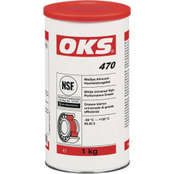 Weißes Allround Hochleistungsfett OKS 470 weiß NSF H2 1kg Dose OKS Weißes Allround Hochleistungsfett OKS 470 weiß NSF H2 1kg Dose OKS