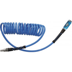 Spiralschlauchset ID 6,5mm AD 10mm L.6m Sicherheitskuppl.DN 7,4 EWO Spiralschlauchset ID 6,5mm AD 10mm L.6m Sicherheitskuppl.DN 7,4 EWO