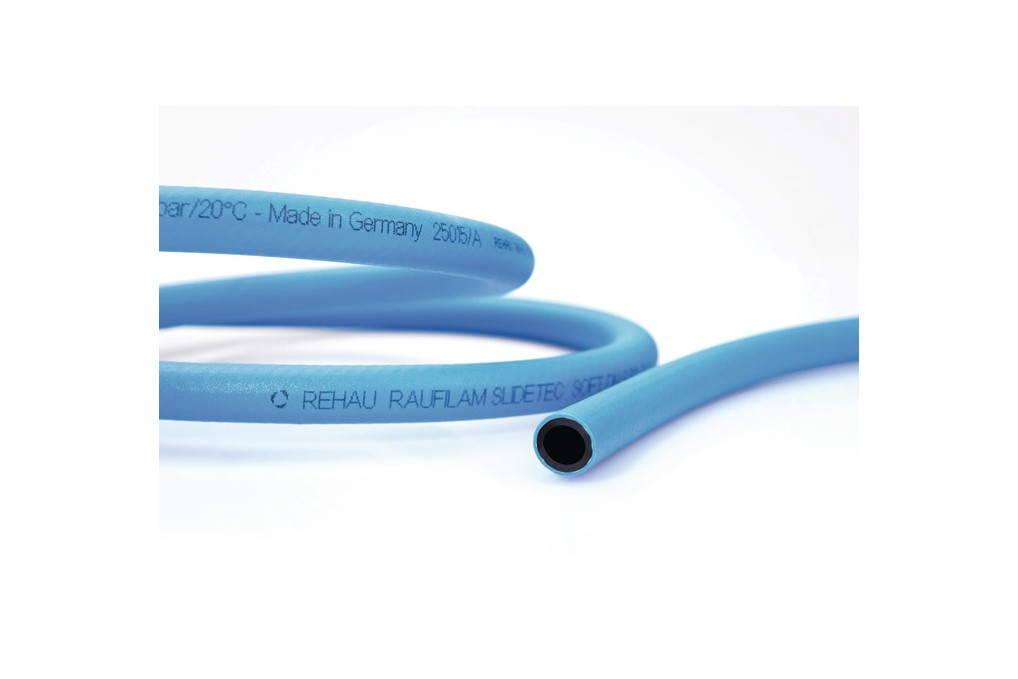 PVC Industrieschlauch Raufilam Slidetec soft ID 12,7mm AD 18,7mm L.50m blau Rl. PVC Industrieschlauch Raufilam Slidetec soft ID 12,7mm AD 18,7mm L.50m blau Rl.