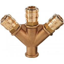 Verteiler Gew.G 1 2 Zoll 19,17mm IG,3 Kupplungen DN 7,2 PROMAT Verteiler Gew.G 1 2 Zoll 19,17mm IG,3 Kupplungen DN 7,2 PROMAT