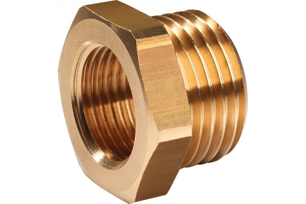 Reduziernippel MS AG G 1 2 Zoll IG G 1 4 Zoll SW 22mm PROMAT Reduziernippel MS AG G 1 2 Zoll IG G 1 4 Zoll SW 22mm PROMAT