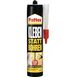 Montagekleber Kleben statt Bohren weiß 400g Kartusche PATTEX Montagekleber Kleben statt Bohren weiß 400g Kartusche PATTEX