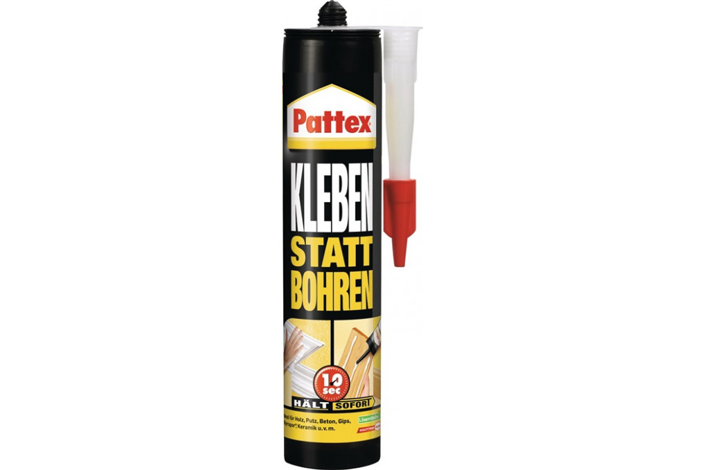 Montagekleber Kleben statt Bohren weiß 400g Kartusche PATTEX Montagekleber Kleben statt Bohren weiß 400g Kartusche PATTEX