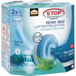Luftentfeuchter Aero 360 2 Tabs à 450g AHAWF Waterfall Freshness Pk.PATTEX Luftentfeuchter Aero 360 2 Tabs à 450g AHAWF Waterfall Freshness Pk.PATTEX