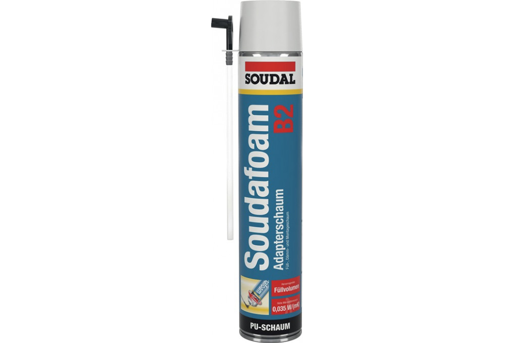1K Montageschaum SOUDAFOAM 750 ml B2 champagner m.Einw. Handsch.Dose SOUDAL 1K Montageschaum SOUDAFOAM 750 ml B2 champagner m.Einw. Handsch.Dose SOUDAL