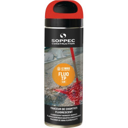 Baustellenmarkierspray FLUO TP neonrot 500ml Spraydose SOPPEC Baustellenmarkierspray FLUO TP neonrot 500ml Spraydose SOPPEC