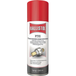 PTFE Trockenschmierung farblos weißlich n.dem Trocknen 200ml Spraydose BALLISTOL PTFE Trockenschmierung farblos weißlich n.dem Trocknen 200ml Spraydose BALLISTOL