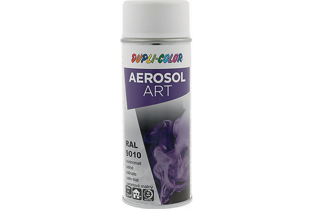 Buntlackspray AEROSOL Art reinweiß seidenmatt RAL 9010 400ml Spraydose