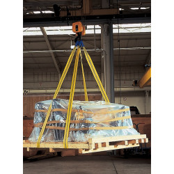 Hebeband DIN EN 1492 1 L.4m gelb Tragf.einf.3000kg DOLEZYCH