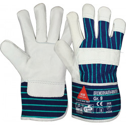 Handschuhe Bremerhaven Winter Gr.10 natur blau EN 388 PSA II HASE