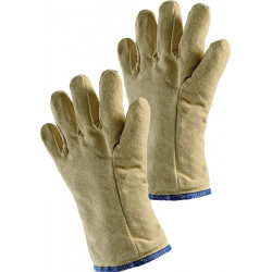 Hitzeschutzhandschuhe 5 Fingerhandschuh 10 gelb Aramidgewebe m.Isolation