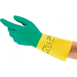Chemiehandschuh AlphaTec® 87 900 Gr.8,5 9 grün gelb EN 388,EN 374,EN 421