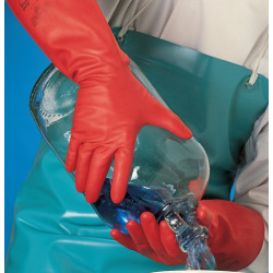 Chemiehandschuh AlphaTec Sol Vex 37 900 Gr.8 rot EN 388,EN 374,ISO 9001