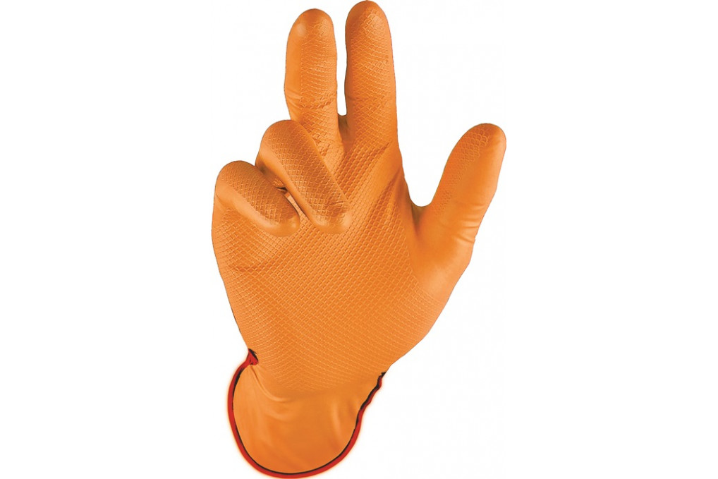 Einweghandschuh Grip Orange Gr.8 orange Nitril 50 St. Box Einweghandschuh Grip Orange Gr.8 orange Nitril 50 St. Box