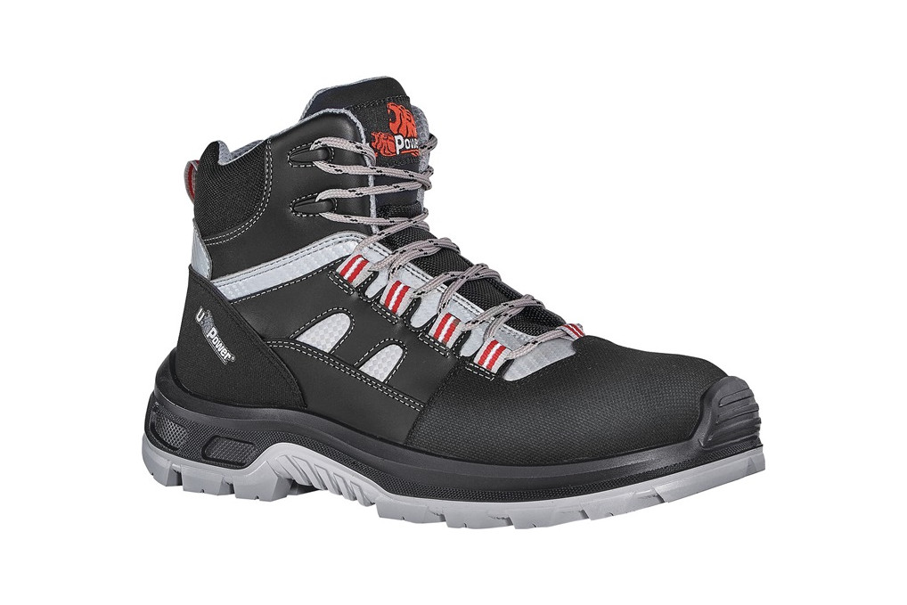 Sicherheitsstiefel Cross Gr.47 schwarz grau rot S3 SRC EN20345 Leder U.POWER Sicherheitsstiefel Cross Gr.47 schwarz grau rot S3 SRC EN20345 Leder U.POWER
