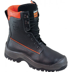 Forstsicherheitsstiefel NoRisk Gr.43 schwarz orange Leder S3 SRC EN20345 EN17249