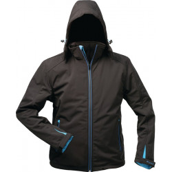 Wintersoftshelljacke Uranos Gr.S schwarz blau ELYSEE
