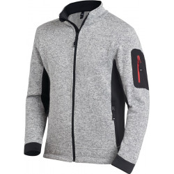 Strick Fleecejacke CHRISTOPH Gr.L grau schwarz FHB Strick Fleecejacke CHRISTOPH Gr.L grau schwarz FHB