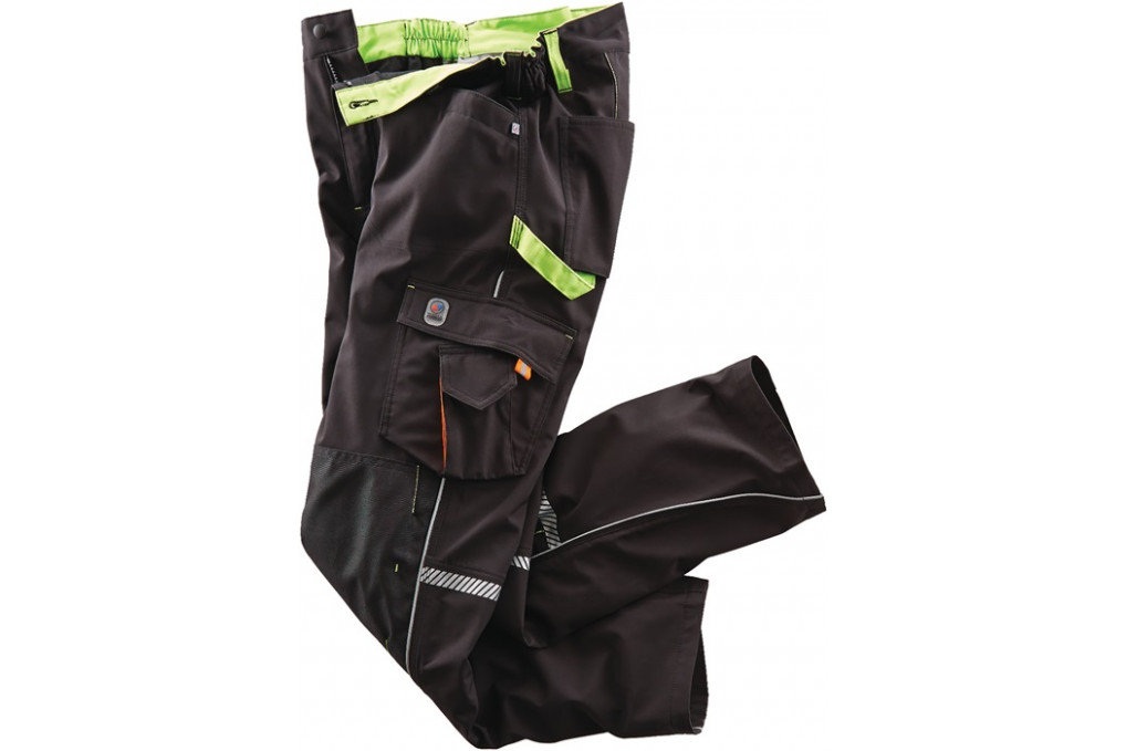 Softshellhose Terrax Workwear Gr.48 schwarz limette TERRAX Softshellhose Terrax Workwear Gr.48 schwarz limette TERRAX