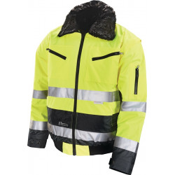 Warnschutz Pilotenjacke Gr.XXXL gelb grau PREVENT Warnschutz Pilotenjacke Gr.XXXL gelb grau PREVENT