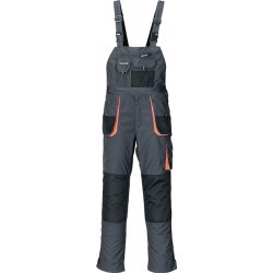 Herrenlatzhose Gr.56 dunkelgrau schwarz orange TERRATREND Herrenlatzhose Gr.56 dunkelgrau schwarz orange TERRATREND