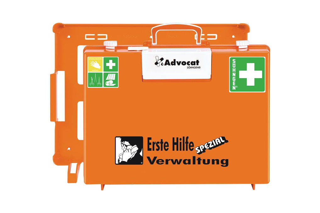 Erste Hilfe Koffer Advocat Verwaltung B400xH300xT150ca.mm orange SÖHNGEN Erste Hilfe Koffer Advocat Verwaltung B400xH300xT150ca.mm orange SÖHNGEN