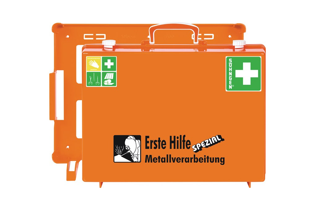 Erste Hilfe Koffer Beruf SPEZIAL Metallverarbeitung B400xH300xT150ca.mm orange Erste Hilfe Koffer Beruf SPEZIAL Metallverarbeitung B400xH300xT150ca.mm orange