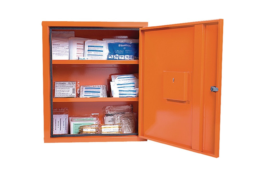 Verbandschrank EUROSAFE B490xH560xT200ca.mm orange 1 türig SÖHNGEN Verbandschrank EUROSAFE B490xH560xT200ca.mm orange 1 türig SÖHNGEN