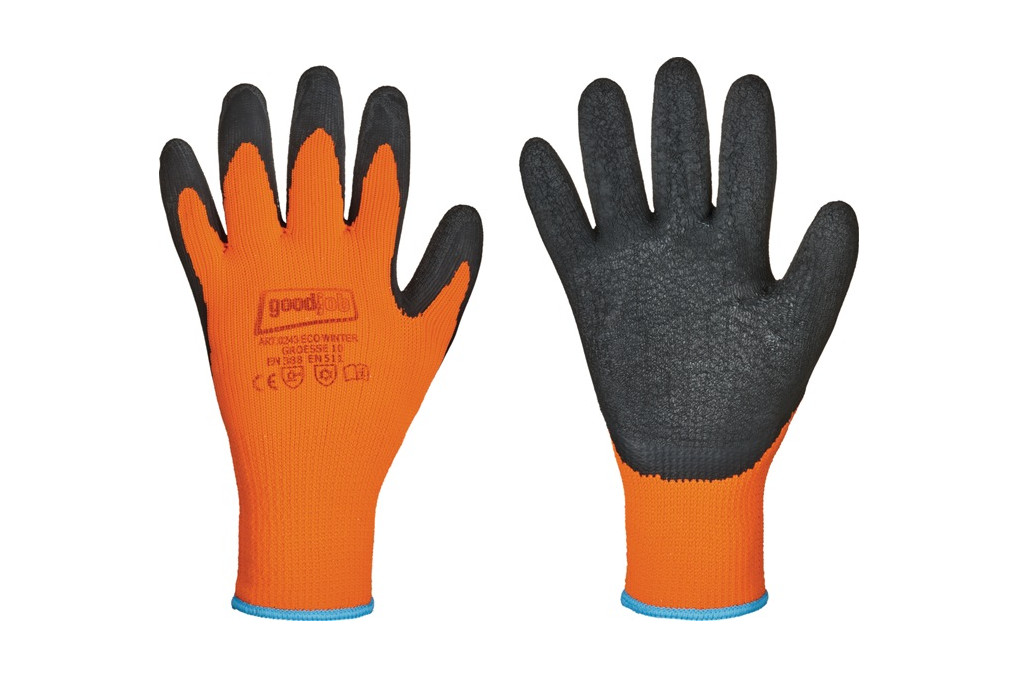 Kälteschutzhandschuhe Eco Winter Gr.9 schwarz orange EN 388,EN 511 PSA II 12PA