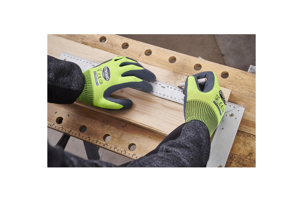 Handschuhe Flexter Gr.8 neogelb grau EN 388 PSA II 12 PA Handschuhe Flexter Gr.8 neogelb grau EN 388 PSA II 12 PA