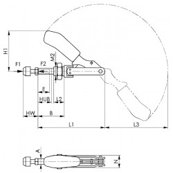 Schubstangenspanner Nr.6840 Gr.3 AMF Schubstangenspanner Nr.6840 Gr.3 AMF