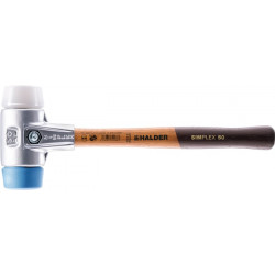 Schonhammer SIMPLEX L.350mm Kopf D.50mm HO Superplast.weiß TPE soft blau HALDER Schonhammer SIMPLEX L.350mm Kopf D.50mm HO Superplast.weiß TPE soft blau HALDER