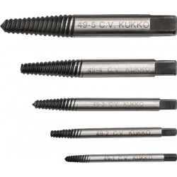 Schraubenausdrehersatz 49 A M3 M18 5 tlg.Nenn Gr.1,2,3,4,5 KUKKO Schraubenausdrehersatz 49 A M3 M18 5 tlg.Nenn Gr.1,2,3,4,5 KUKKO
