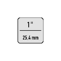 D. Knarre 2193 Z 94 1 Zoll 40 Z.L.720mm Durchsteck 4 KT.GEDORE