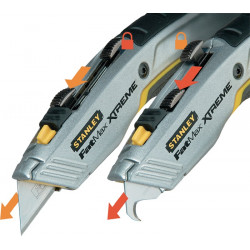 Universalmesser FATMAX® PRO 2 IN 1 Gesamt L.180mm einziehbar SB verpackt STANLEY Universalmesser FATMAX® PRO 2 IN 1 Gesamt L.180mm einziehbar SB verpackt STANLEY