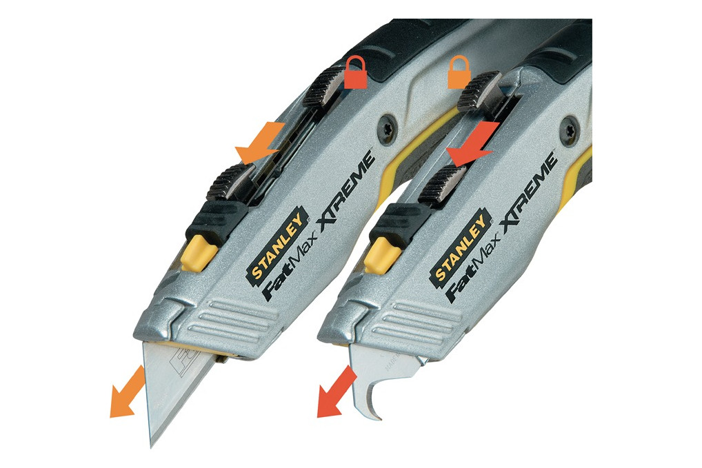 Universalmesser FATMAX® PRO 2 IN 1 Gesamt L.180mm einziehbar SB verpackt STANLEY Universalmesser FATMAX® PRO 2 IN 1 Gesamt L.180mm einziehbar SB verpackt STANLEY