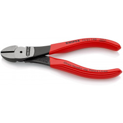 Kraftseitenschneider L.140mm pol.Form 0 Ku. Überzug KNIPEX