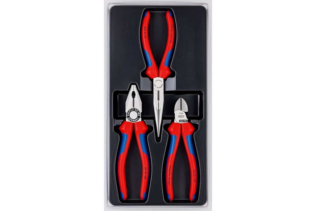 Zangensatz Montage Paket Inh.3tlg.Ku. Tiefziehteil KNIPEX