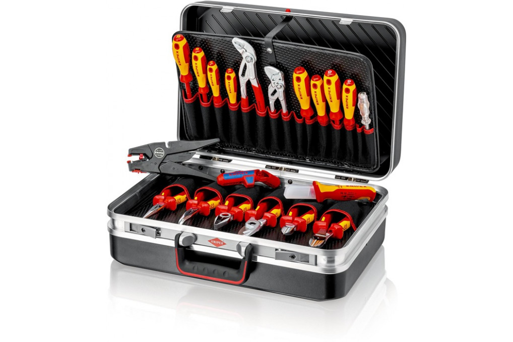 Werkzeugkoffer 20 tlg.Koffer a.ABS Material Elektroinstallation KNIPEX Werkzeugkoffer 20 tlg.Koffer a.ABS Material Elektroinstallation KNIPEX