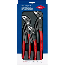 Zangensatz Cobra® Paket Inh.3tlg.grau atram.Kunststofftiefziehteil KNIPEX