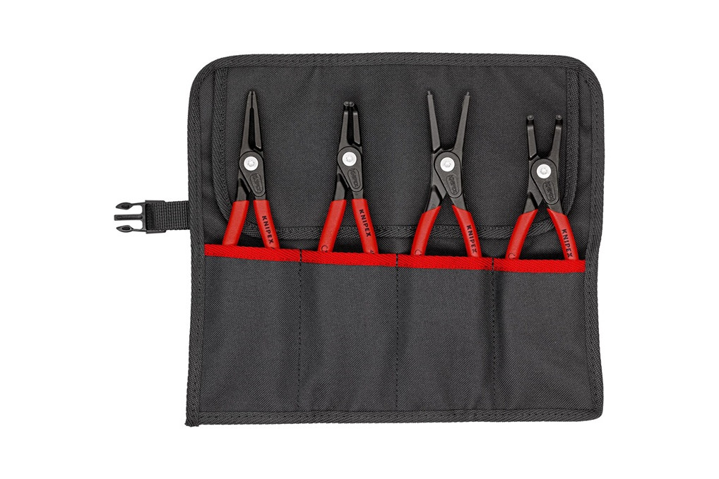 Präzisionssicherungsringzangensatz 4 tlg.in Rolltasche 19 60mm KNIPEX