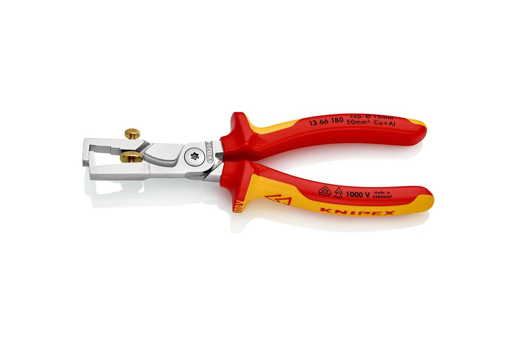 Abisolierzange StriX L.180mm VDE verchr.Mehrkomp. Hüllen KNIPEX