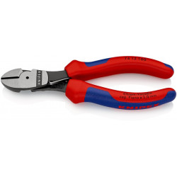 Kraftseitenschneider L.160mm pol.Form 1 Mehrkomp. Hülle KNIPEX