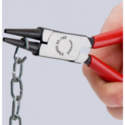 Rundzange L.160mm Kopf pol.Mehrkomp. Hüllen KNIPEX