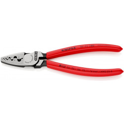 Aderendhülsenzange L.180mm 0,25 16,0 (AWG 23 5) mm² pol.Ku. Überzug KNIPEX Aderendhülsenzange L.180mm 0,25 16,0 (AWG 23 5) mm² pol.Ku. Überzug KNIPEX