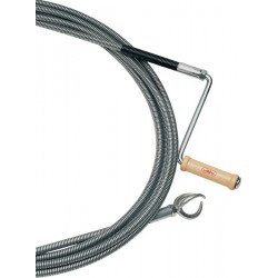 Rohrreinigungswelle L.10m Wellen D.12mm Krallen D.40mm doppellag.m.Stahlkuppl. Rohrreinigungswelle L.10m Wellen D.12mm Krallen D.40mm doppellag.m.Stahlkuppl.