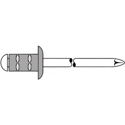 Blindniet PolyGrip® Nietschaft dxl 4,0x17,0mm Alu Stahl 50 St.GESIPA